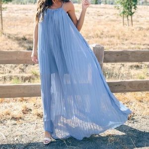 Cosmopolitan pleated maxi dress